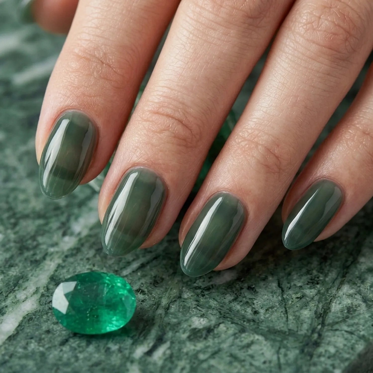 Shellac · Clear Emerald 10ml, gel polish, gellack, nail polish, schwarz, uv lack für Nägel im Nageldesign & Nagelstudios