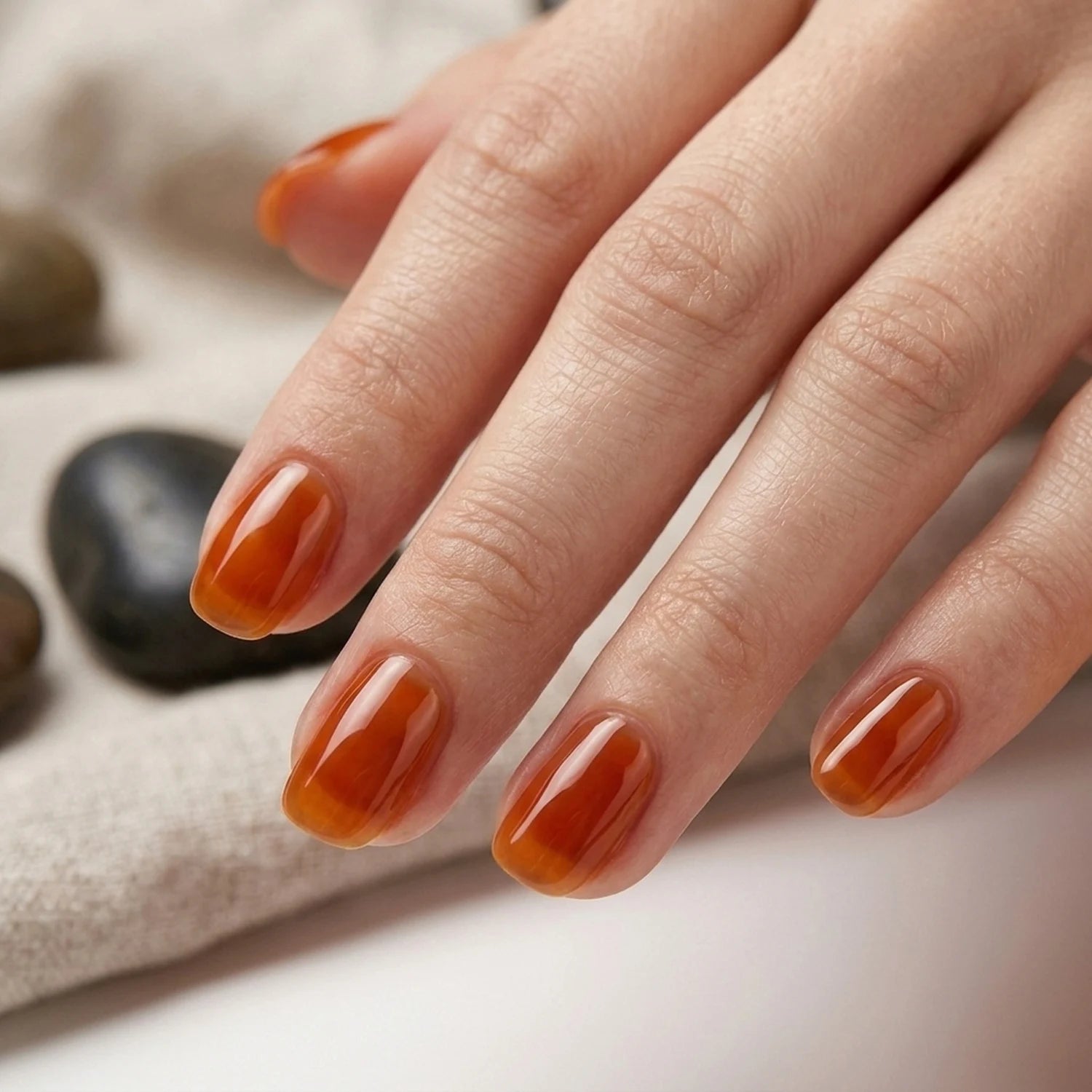 Shellac · Clear Pumpkin 10ml, durchscheinend, gel polish, nail polish, uv lack für Nägel im Nageldesign & Nagelstudios