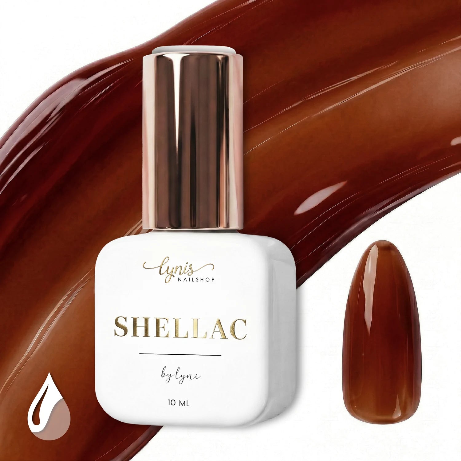Shellac · Clear Teddy 10ml, durchscheinend, gel polish, nail polish, uv lack für Nägel im Nageldesign & Nagelstudios