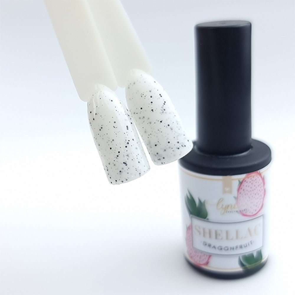 Shellac · Dragonfruit 10ml*, Effekt Lack, gel polish, gellack, nail polish, uv lack, Weiß für Nägel im Nageldesign & Nagelstudios