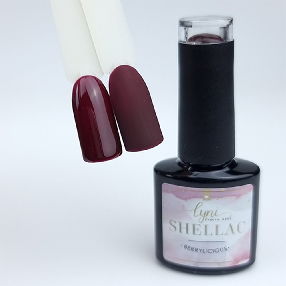 Shellac · Berrylicious 7,3ml, fuchsia, gel polish, gellack, nail polish, rot, uv lack für Nägel im Nageldesign & Nagelstudios