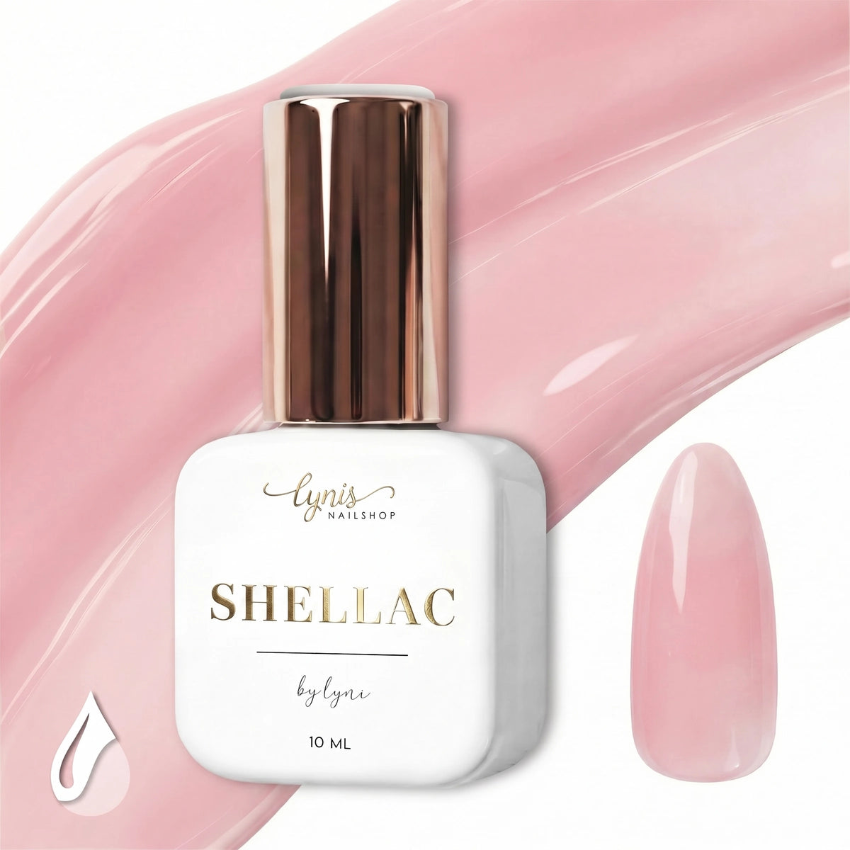 Shellac · Sheer Blush 10ml, gel polish, gellack, nail polish, uv lack für Nägel im Nageldesign & Nagelstudios