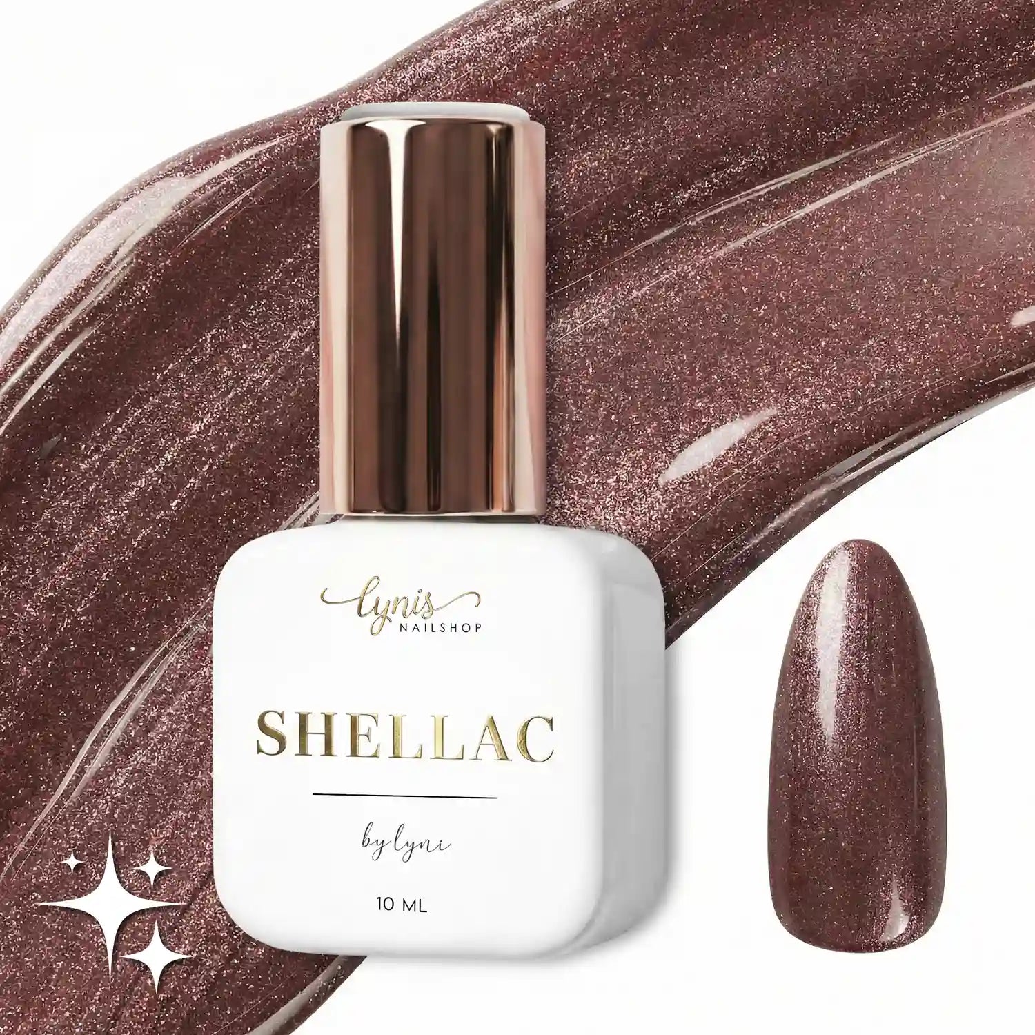 Shellac · Dark Elegance 10ml, gel polish, nail polish, uv lack für Nägel im Nageldesign & Nagelstudios
