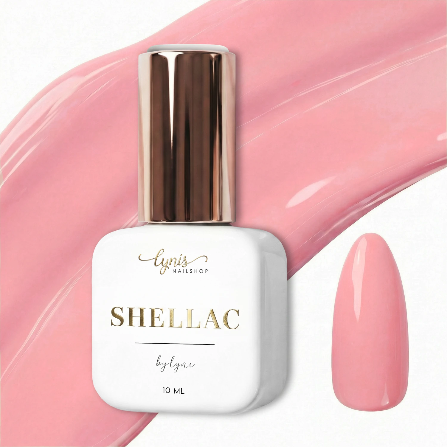 Shellac · Old Rose 10ml, gel polish, gellack, nail polish, nude, old rose, rosa, uv lack für Nägel im Nageldesign & Nagelstudios