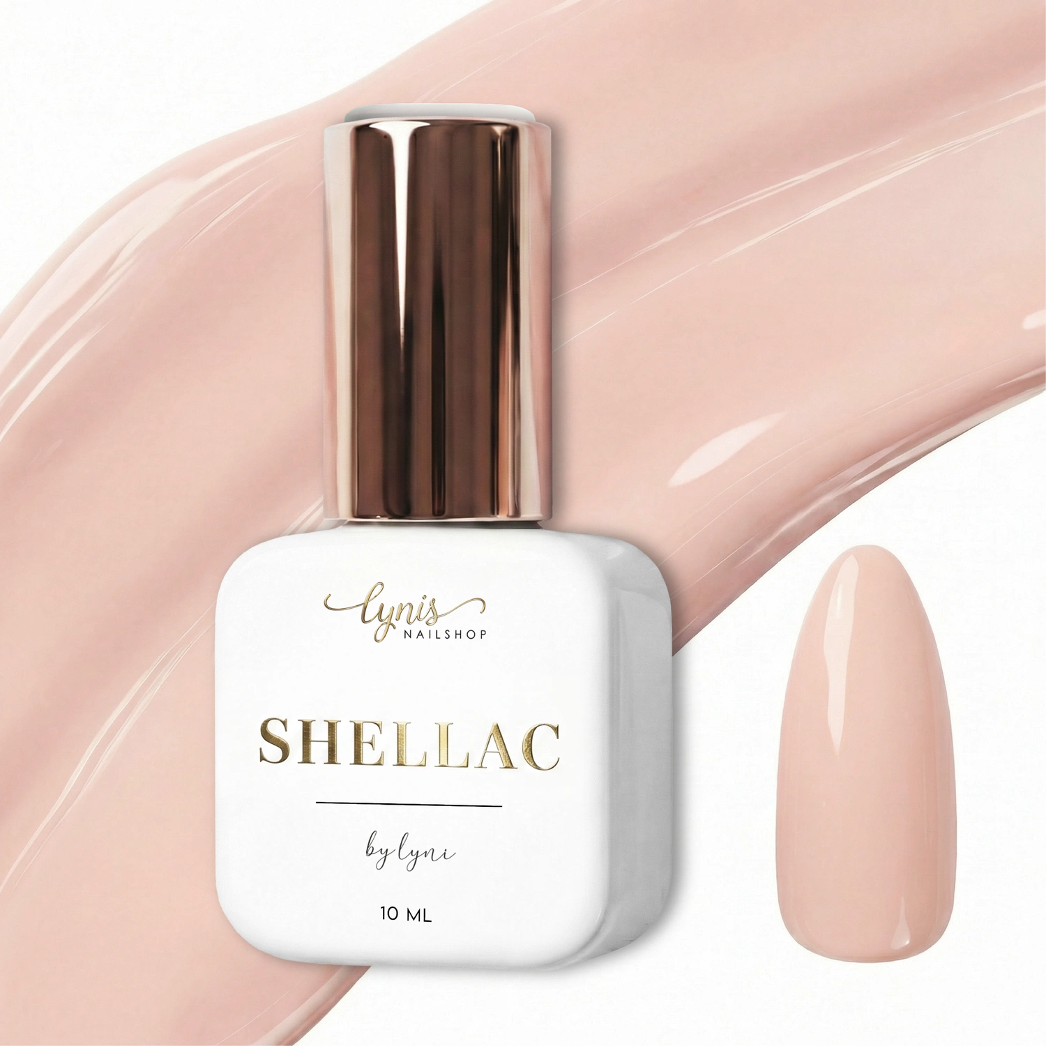 Shellac · Pure Beauty 10ml, beige, braun, gel polish, gellack, nail polish, nude, uv lack für Nägel im Nageldesign & Nagelstudios