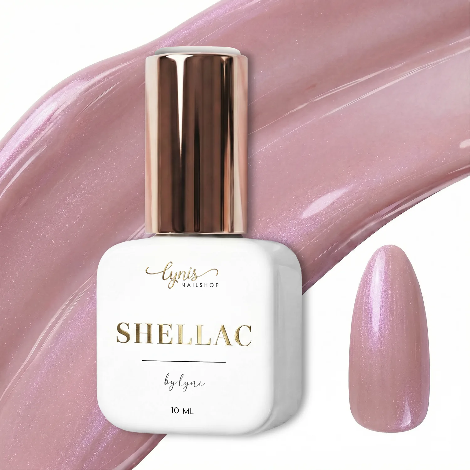 Shellac · Seashell Pink 10ml, Effekt Lack, gel polish, Gellack, Magnet Lack, nail polish, uv lack für Nägel im Nageldesign & Nagelstudios