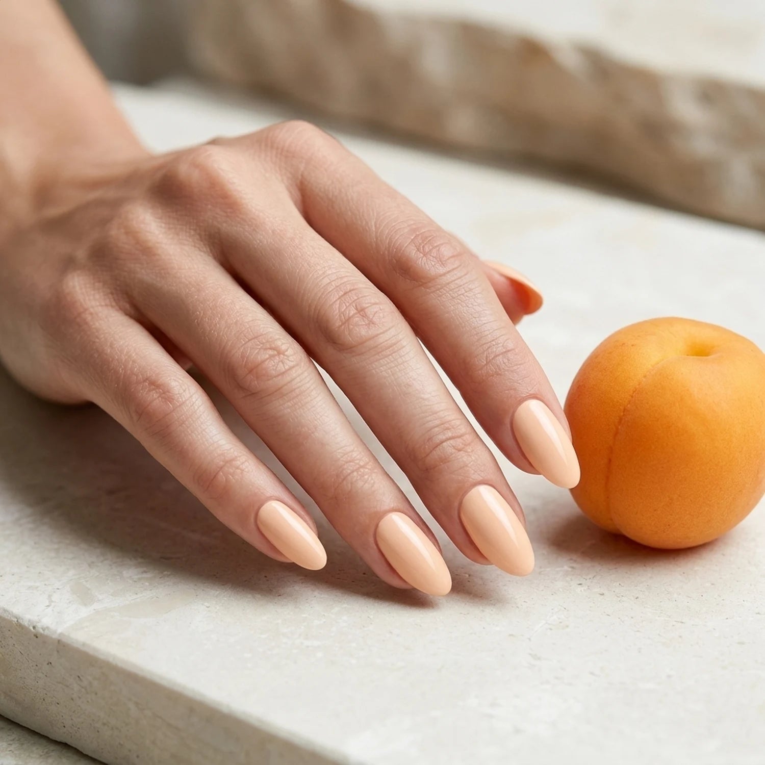 Shellac · Apricot 10ml, gel polish, gellack, nail polish, orange, uv lack für Nägel im Nageldesign & Nagelstudios