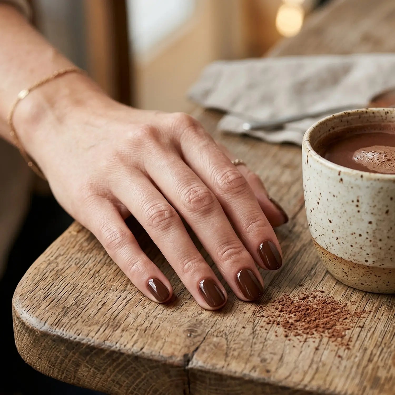 Shellac · Chocolate 10ml, braun, gel polish, gellack, nail polish, uv lack für Nägel im Nageldesign & Nagelstudios