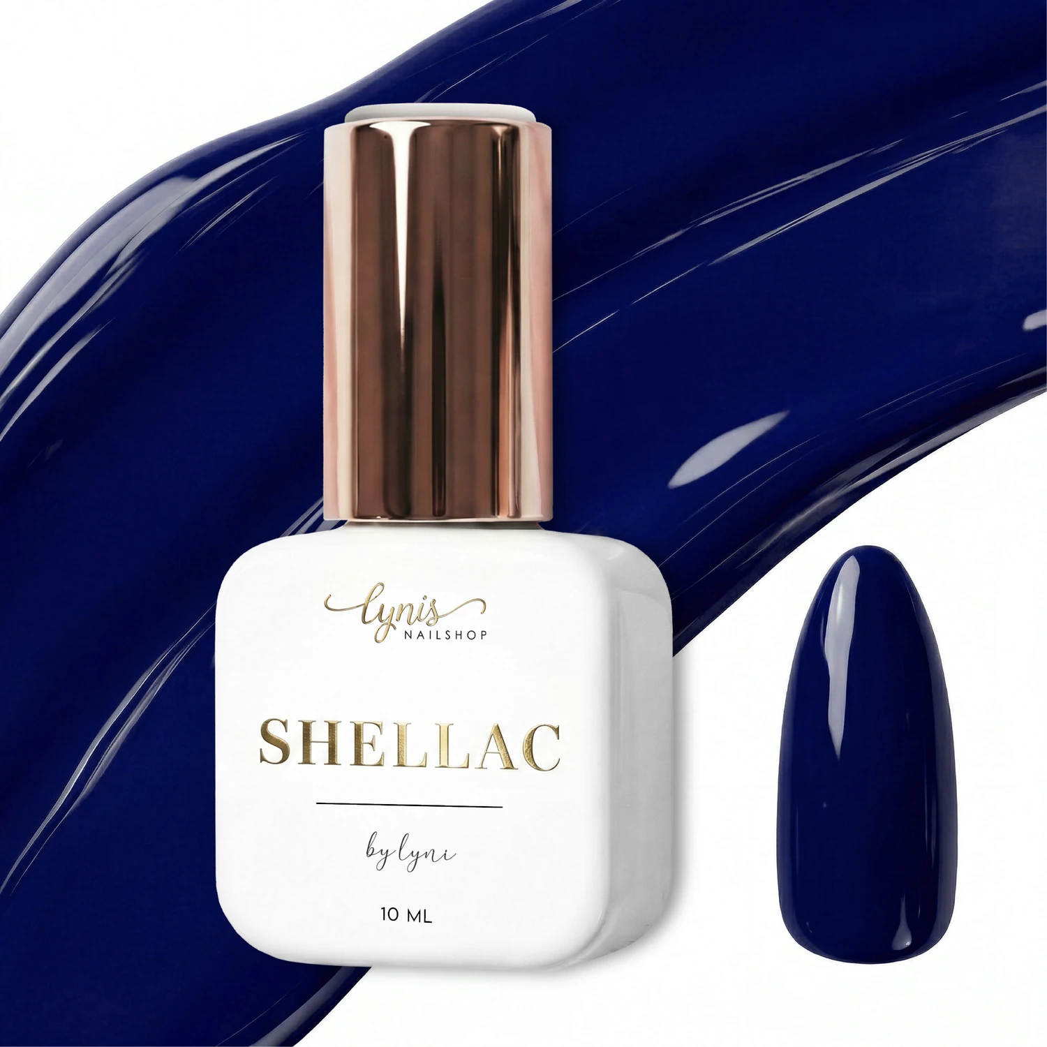 Shellac · Darkness 10ml, blau, gel polish, gellack, nail polish, uv lack für Nägel im Nageldesign & Nagelstudios