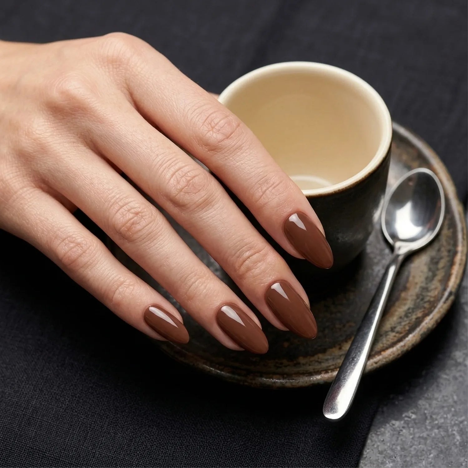 Shellac · Espresso 10ml, gel polish, gellack, nail polish, uv lack für Nägel im Nageldesign & Nagelstudios