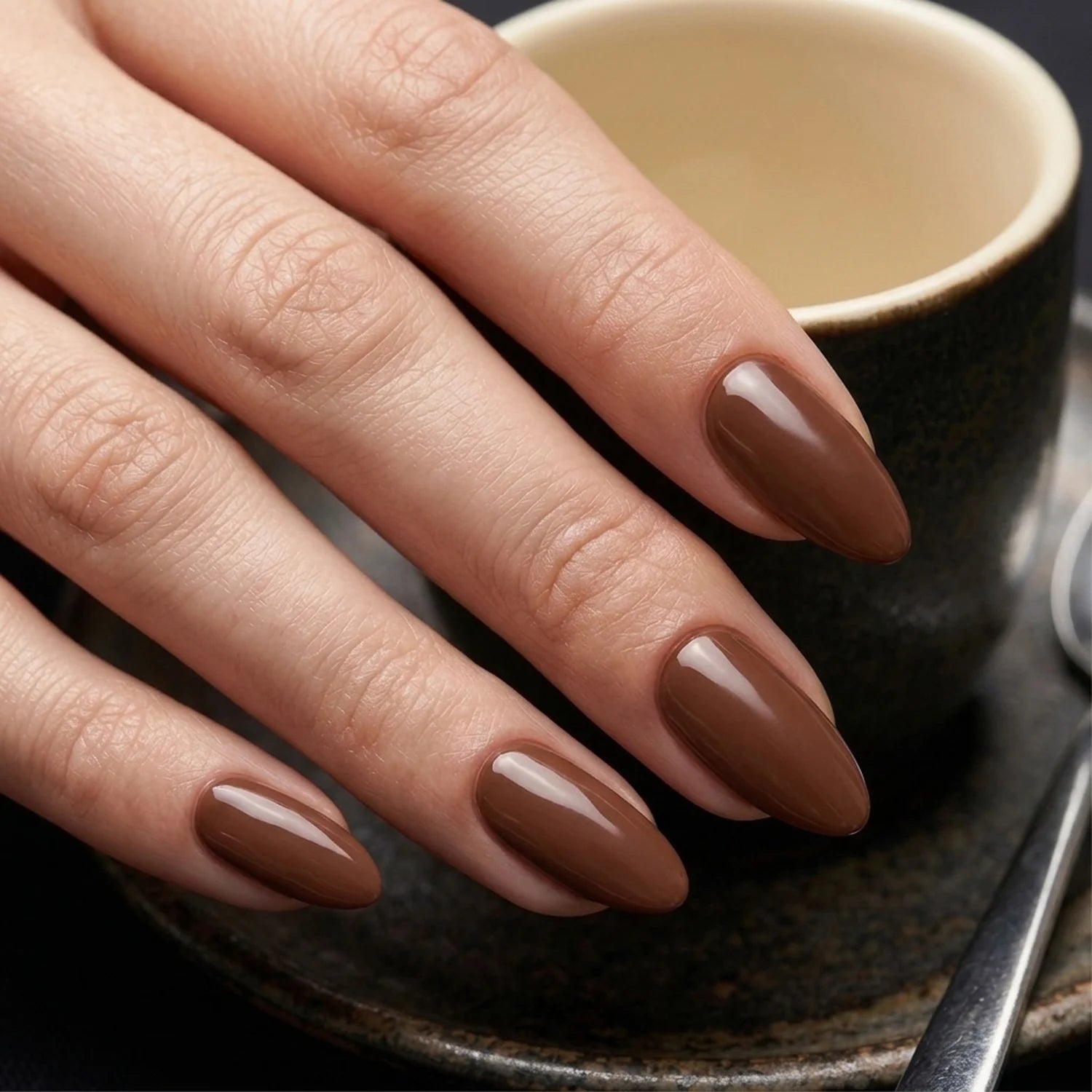Shellac · Espresso 10ml, gel polish, gellack, nail polish, uv lack für Nägel im Nageldesign & Nagelstudios