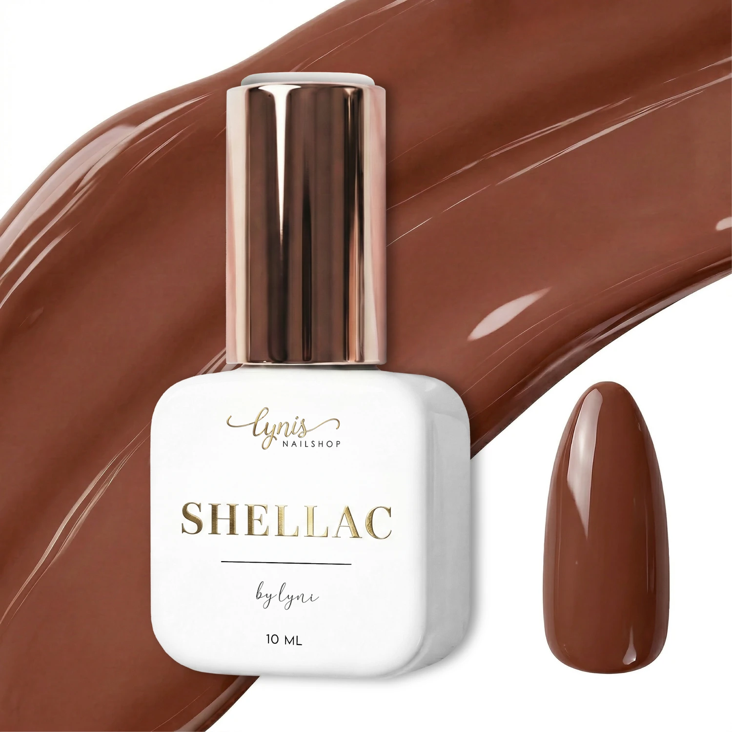 Shellac · Espresso 10ml, gel polish, gellack, nail polish, uv lack für Nägel im Nageldesign & Nagelstudios