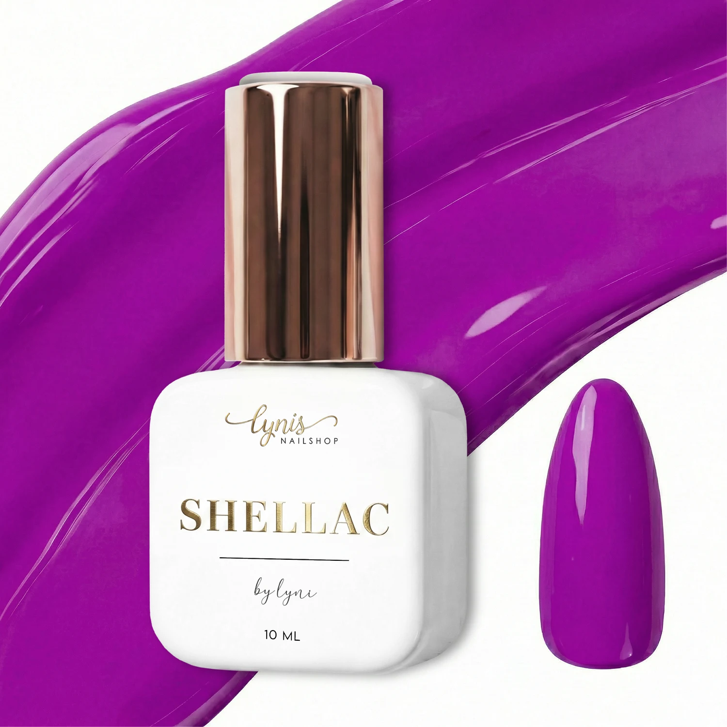 Shellac · Exotic 10ml, fuchsia, gel polish, gellack, nail polish, pink, uv lack für Nägel im Nageldesign & Nagelstudios