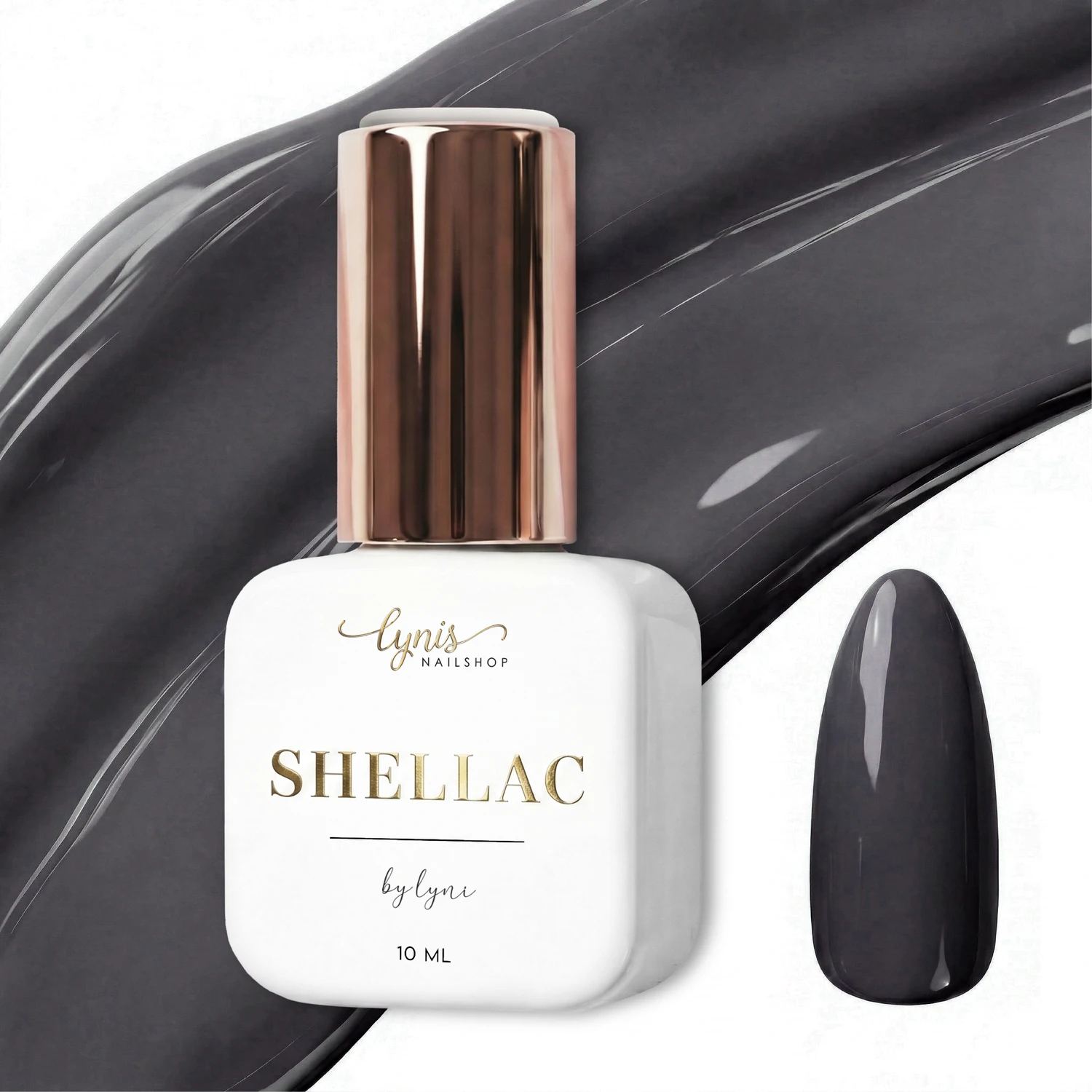 Shellac · Game of Stones 10ml, gel polish, gellack, grau, nail polish, uv lack für Nägel im Nageldesign & Nagelstudios