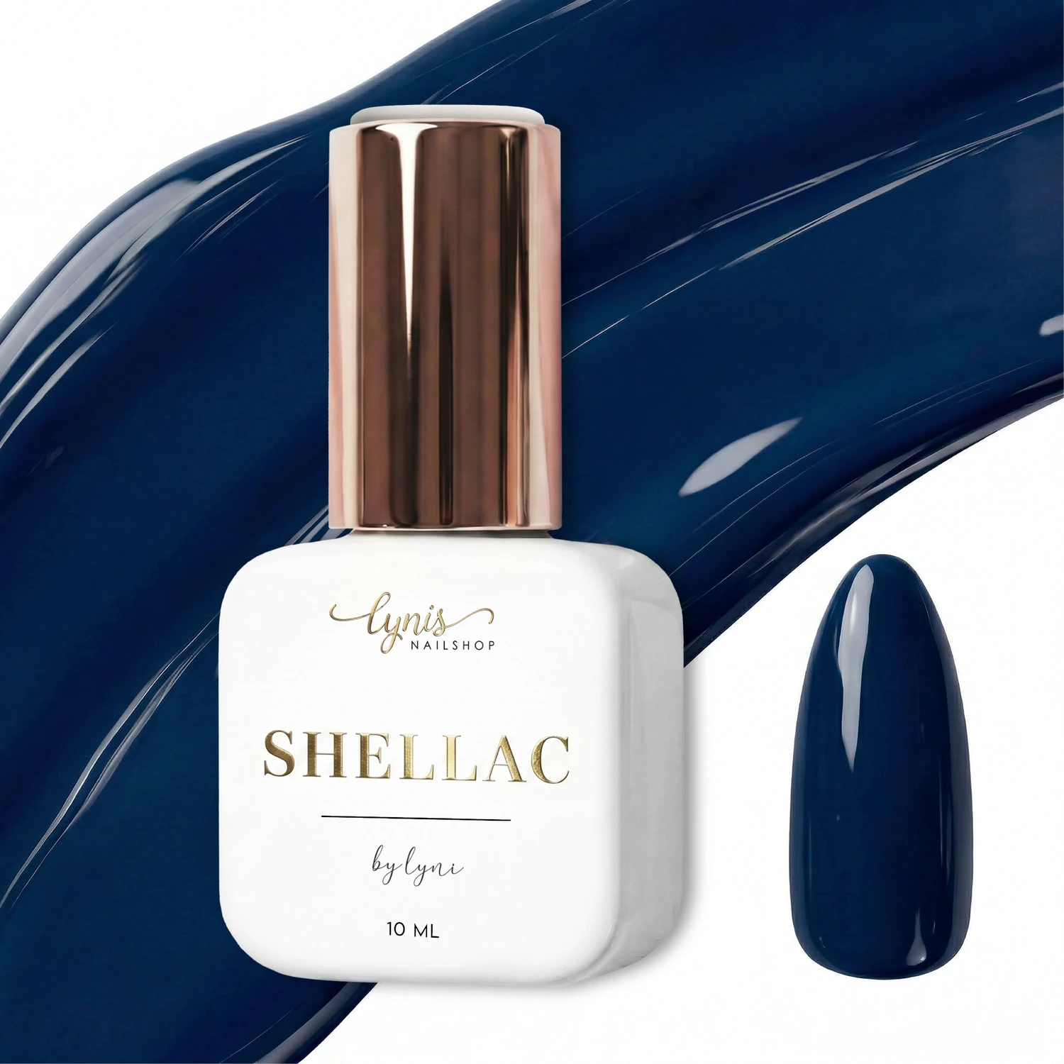 Shellac · Good Night 10ml, blau, dunkel blau, gel polish, gellack, nail polish, uv lack für Nägel im Nageldesign & Nagelstudios