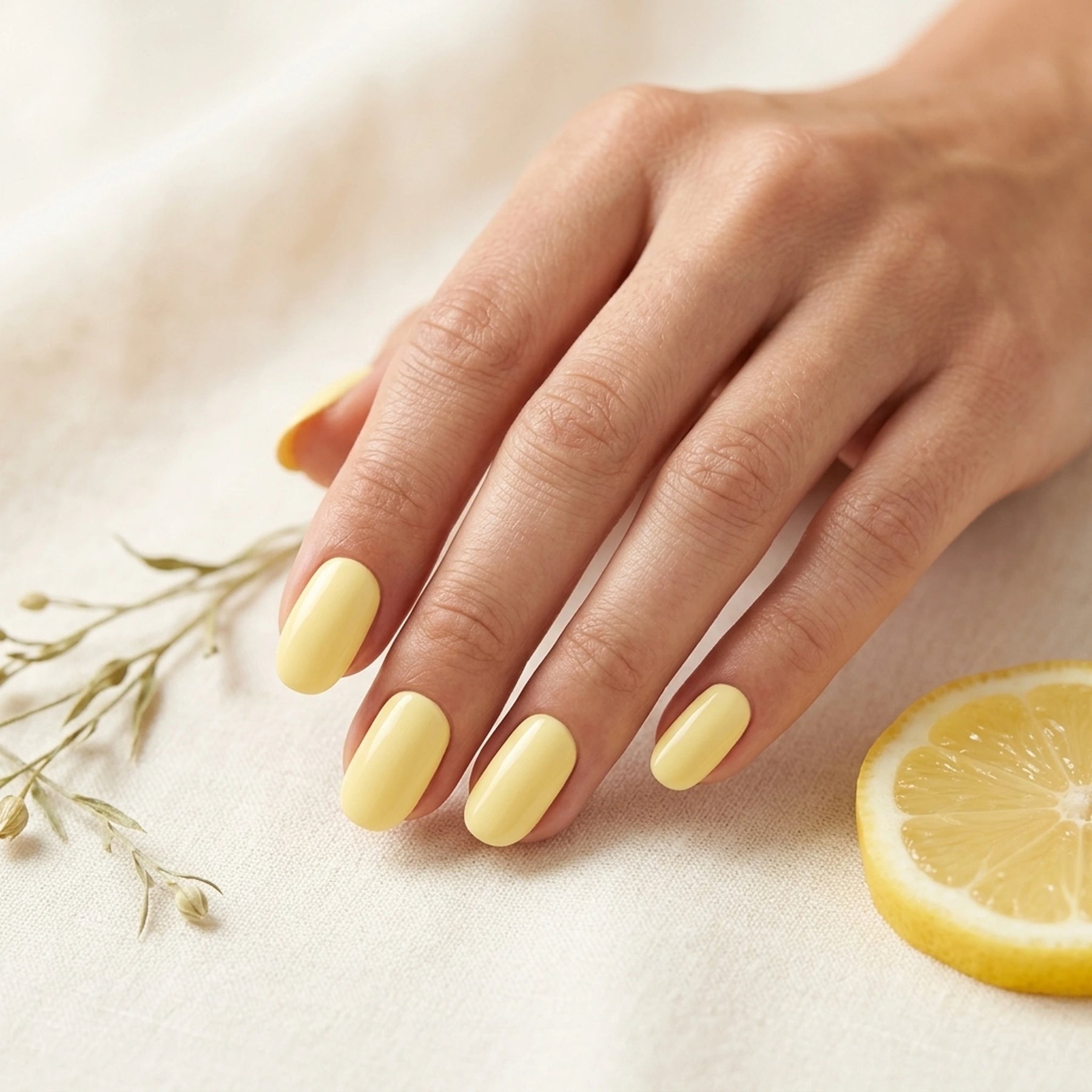 Shellac · Pastell Banana 7,3ml, gel polish, gelb, gellack, nail polish, uv lack für Nägel im Nageldesign & Nagelstudios