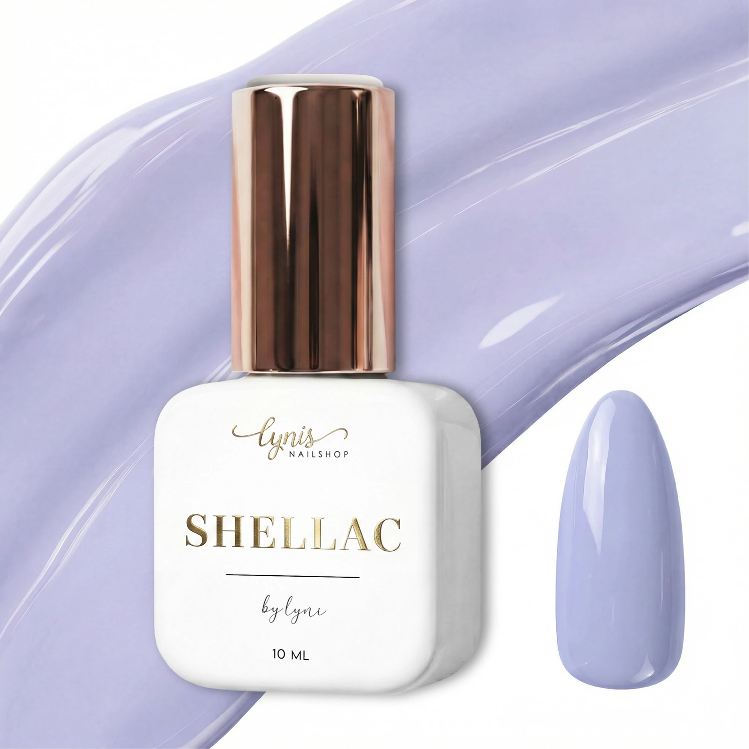 Shellac · Pastell Lilac 10ml, gel polish, gellack, lila, nail polish, uv lack für Nägel im Nageldesign & Nagelstudios