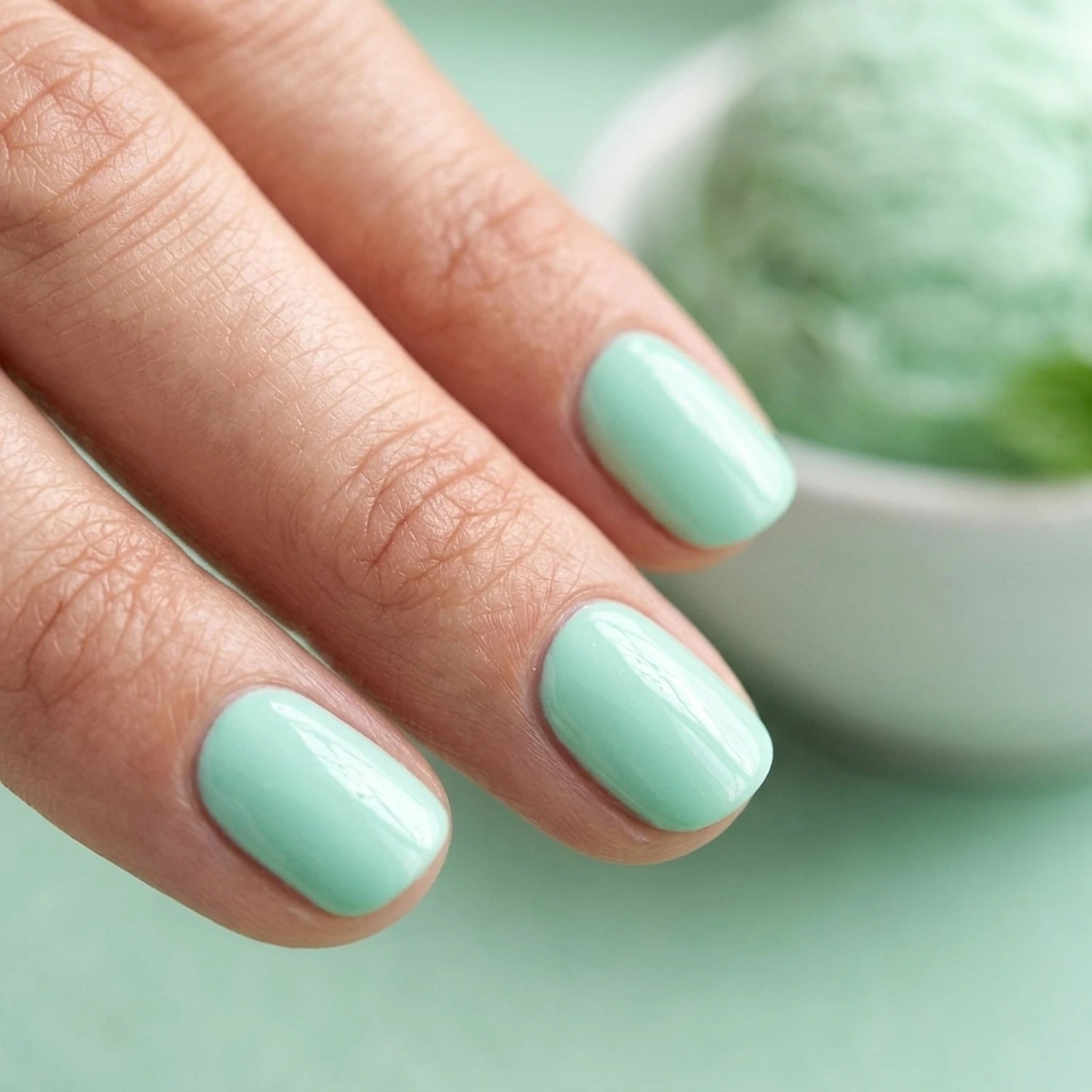 Shellac · Pastell Mint 10ml, gel polish, gellack, mint, nail polish, uv lack für Nägel im Nageldesign & Nagelstudios