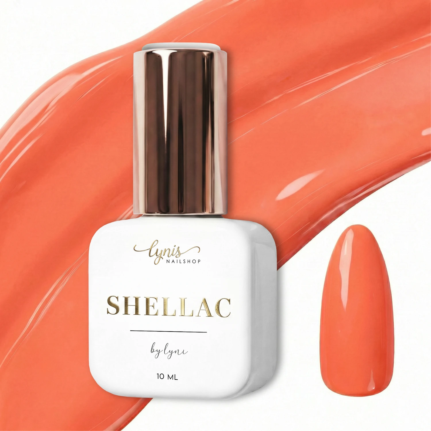 Shellac · Say Yeah 10ml, gel polish, gellack, nail polish, orange, uv lack für Nägel im Nageldesign & Nagelstudios