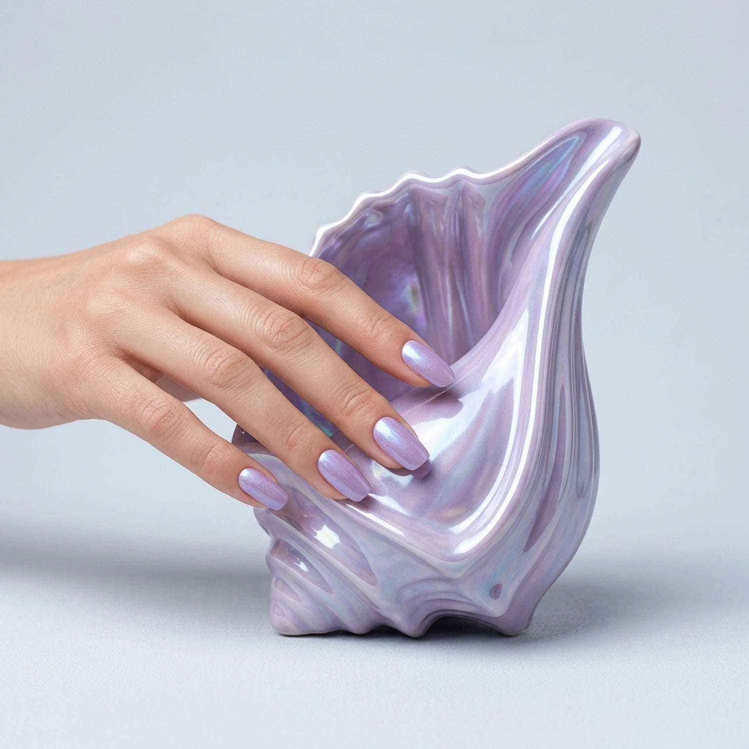 Shellac · Seashell Lilac 10ml, Effekt Lack, gel polish, Gellack, Magnet Lack, nail polish, uv lack für Nägel im Nageldesign & Nagelstudios