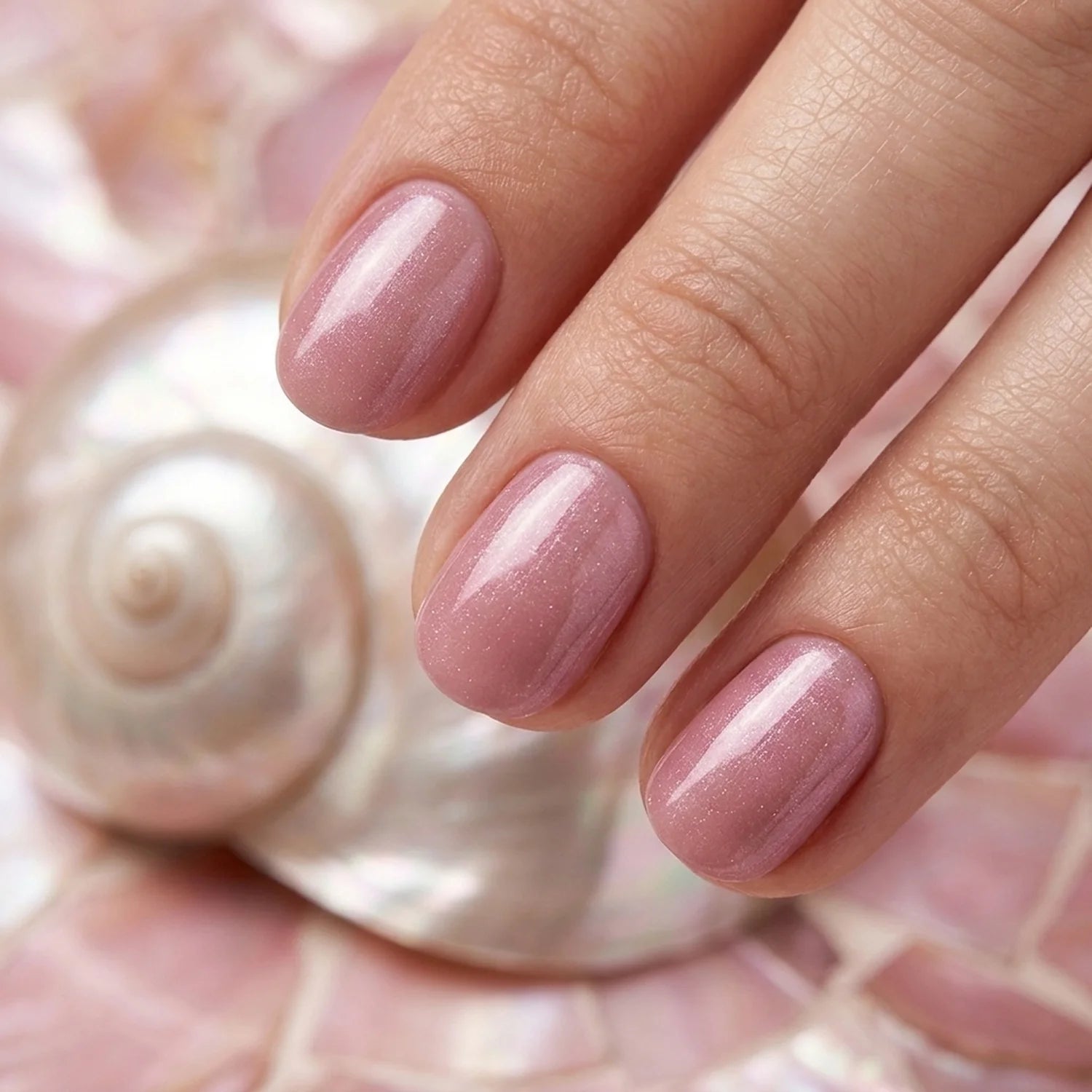 Shellac · Seashell Pink 10ml, Effekt Lack, gel polish, Gellack, Magnet Lack, nail polish, uv lack für Nägel im Nageldesign & Nagelstudios