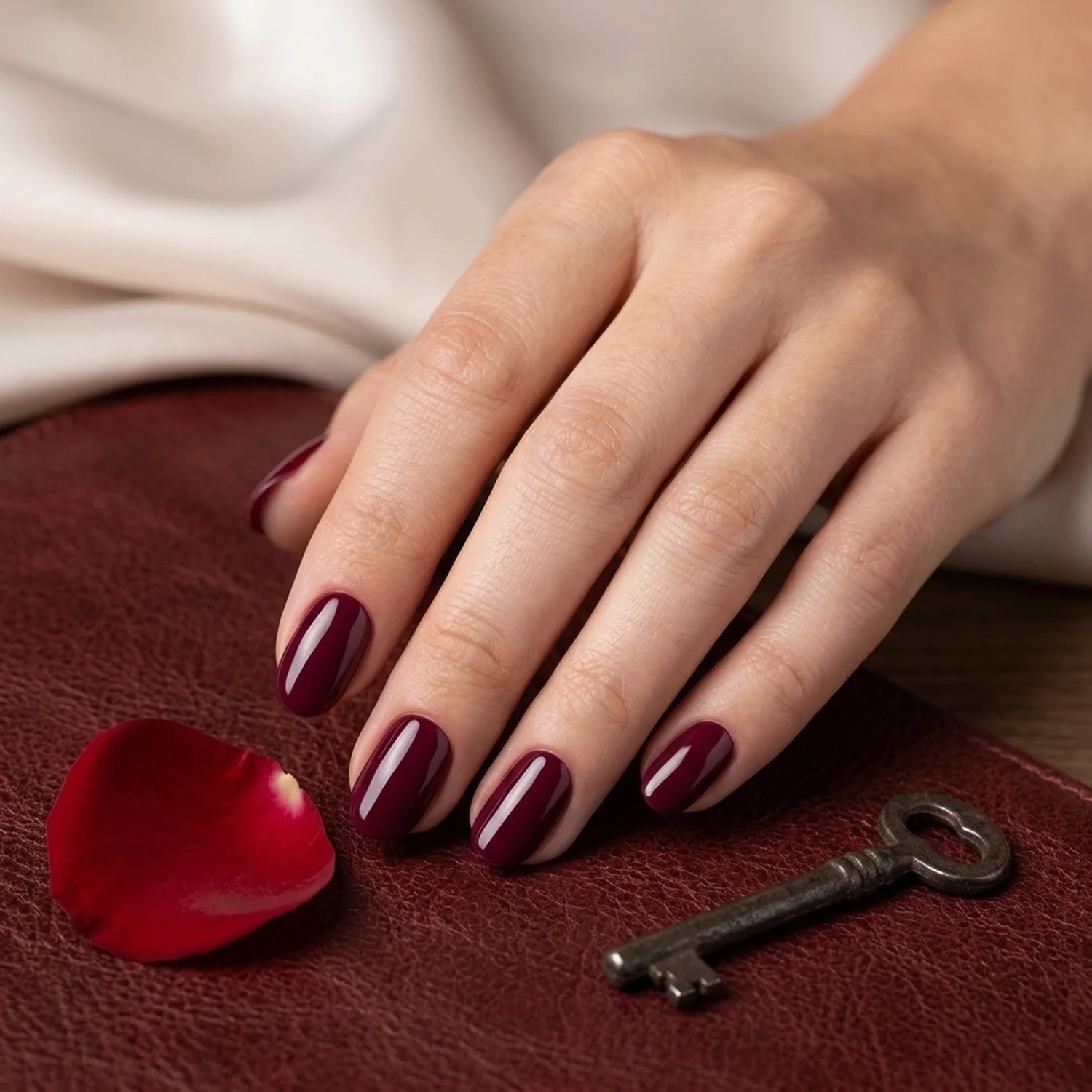 Shellac · Senorita 10ml, dunkel rot, gel polish, gellack, nail polish, rot, uv lack für Nägel im Nageldesign & Nagelstudios