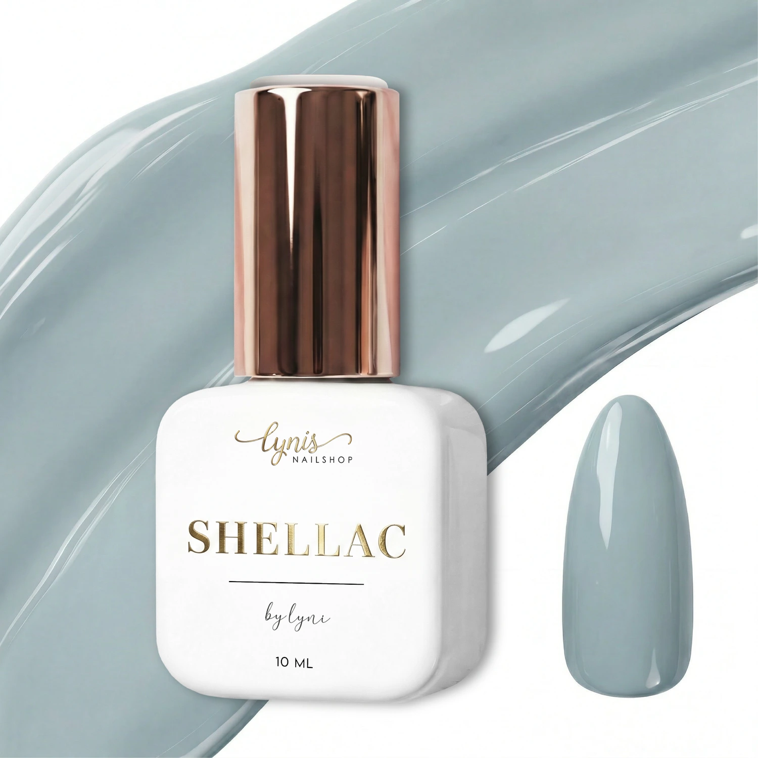 Shellac · Smokey Mint 10ml, gel polish, gellack, hell grün, nail polish, uv lack für Nägel im Nageldesign & Nagelstudios