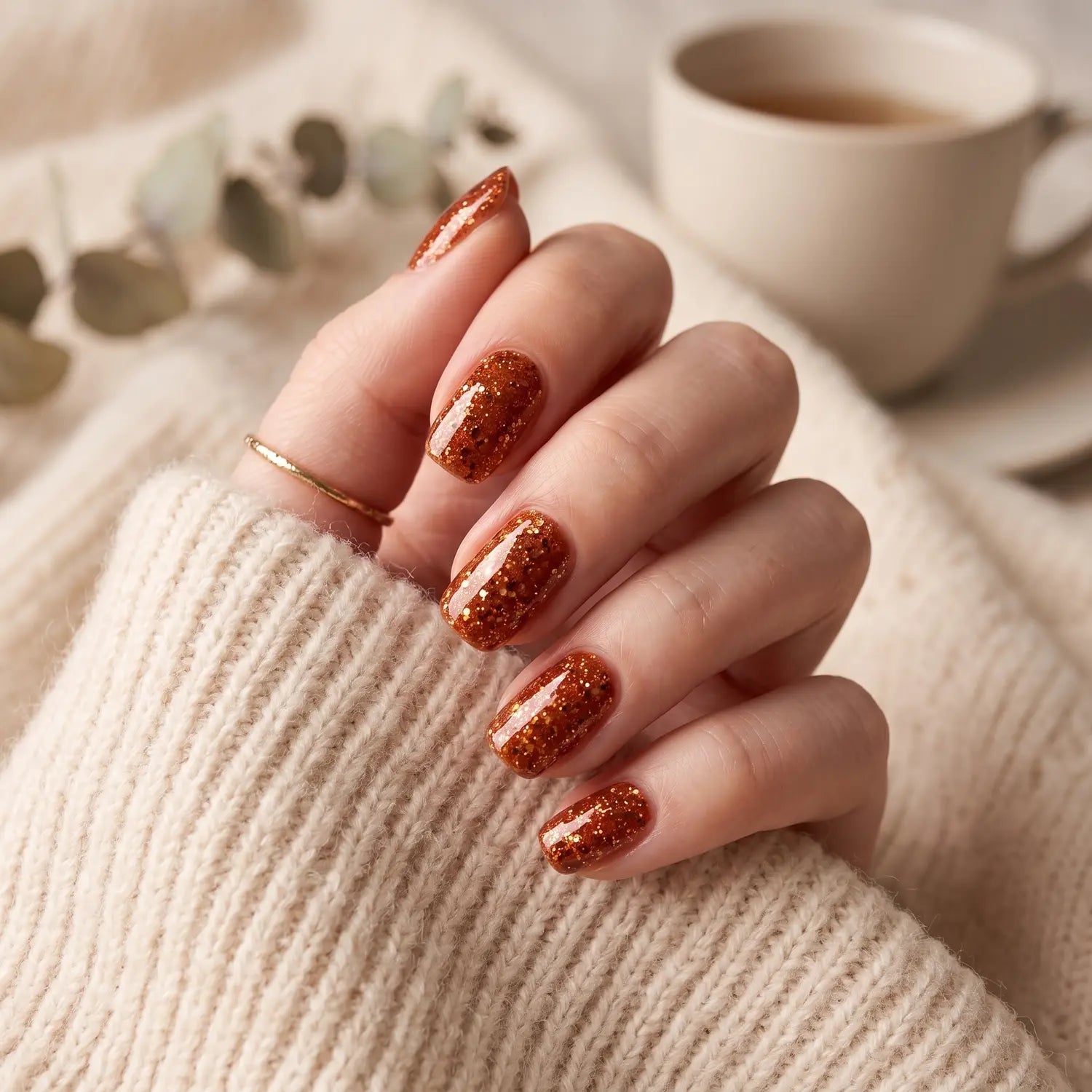 Shellac · Sparkle Autumn Amber 10ml, effekt Shellac, funkeln, gellack, gelpolish, glitter, glitzer, glitzer lacke für Nägel im Nageldesign & Nagelstudios