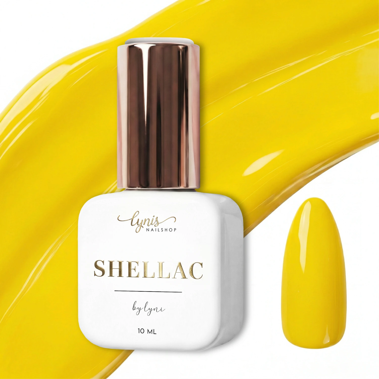 Shellac · Sunflower 10ml, gel polish, gelb, gellack, nail polish, uv lack für Nägel im Nageldesign & Nagelstudios