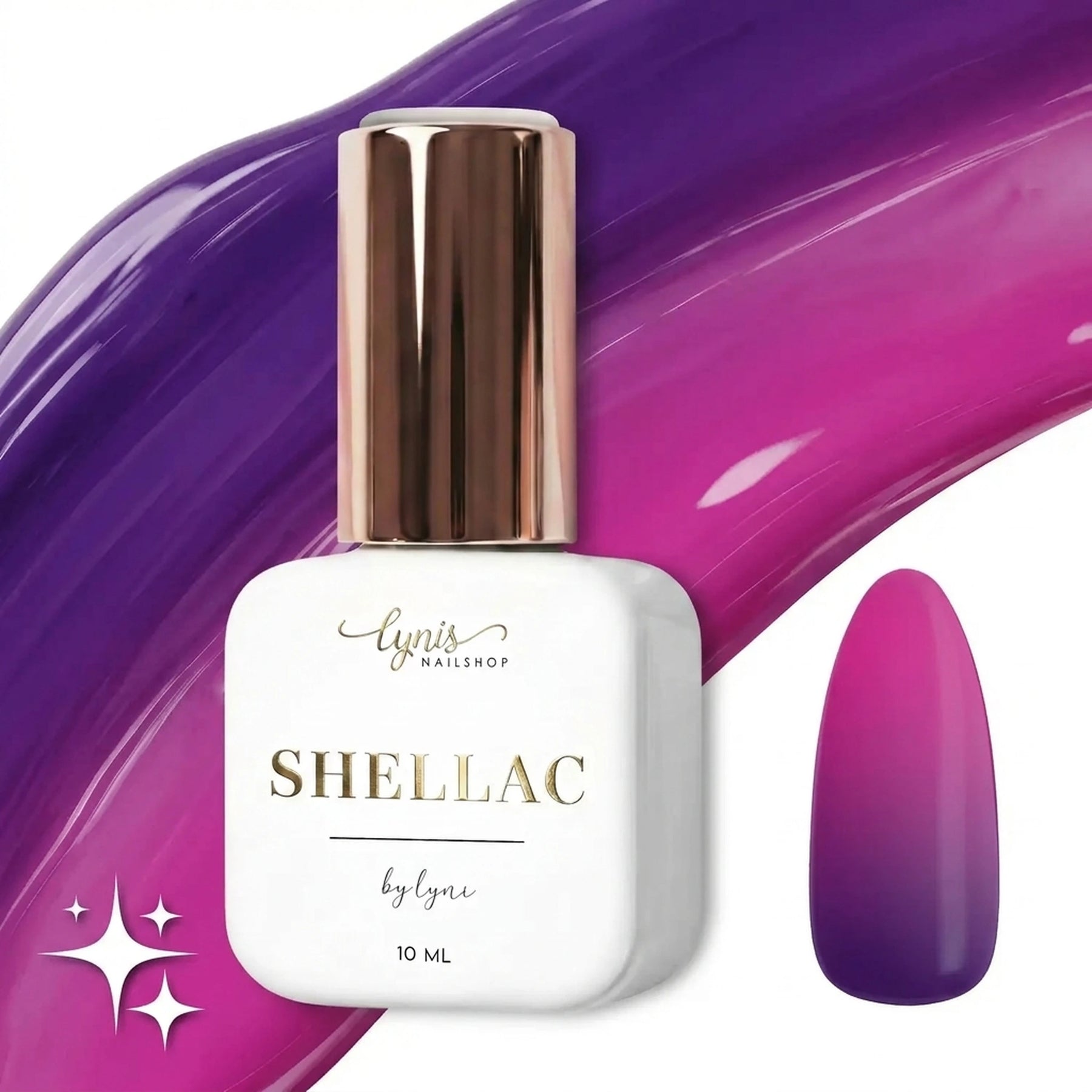 Thermogel Shellac · Lilac 10ml, gel polish, gellack, nail polish, uv lack für Nägel im Nageldesign & Nagelstudios