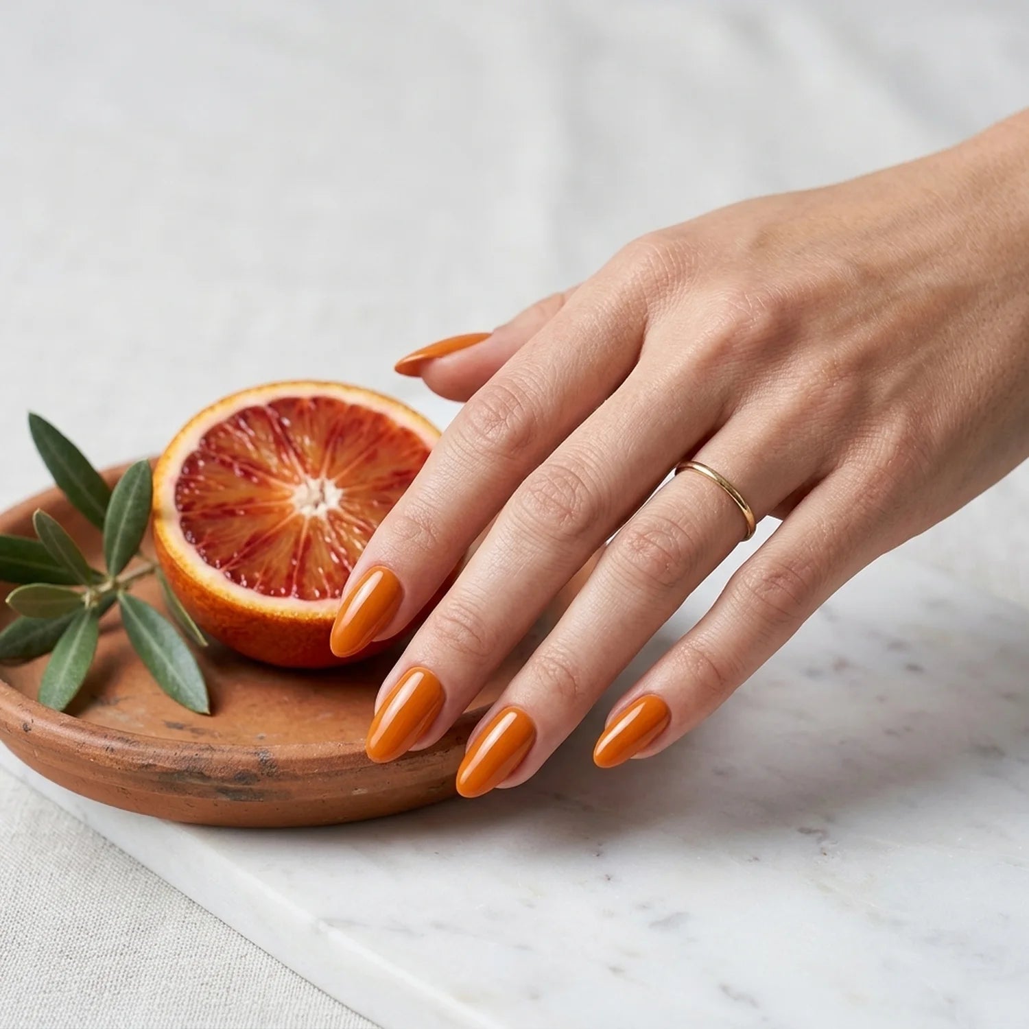 Shellac · Warm Orange 10ml, gel polish, gellack, nail polish, orange, uv lack für Nägel im Nageldesign & Nagelstudios