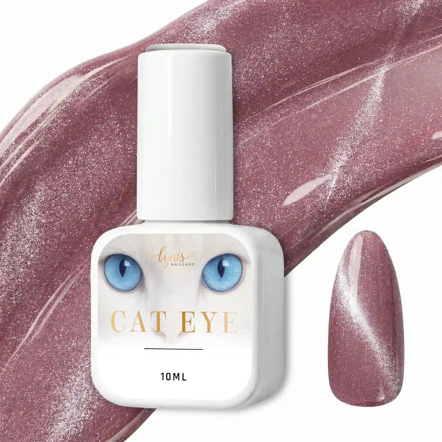 Shellac · Cat Eye Moonlight 10ml, Effekt Lack, gel polish, Gellack, Magnet Lack, nail polish, uv lack für Nägel im Nageldesign & Nagelstudios