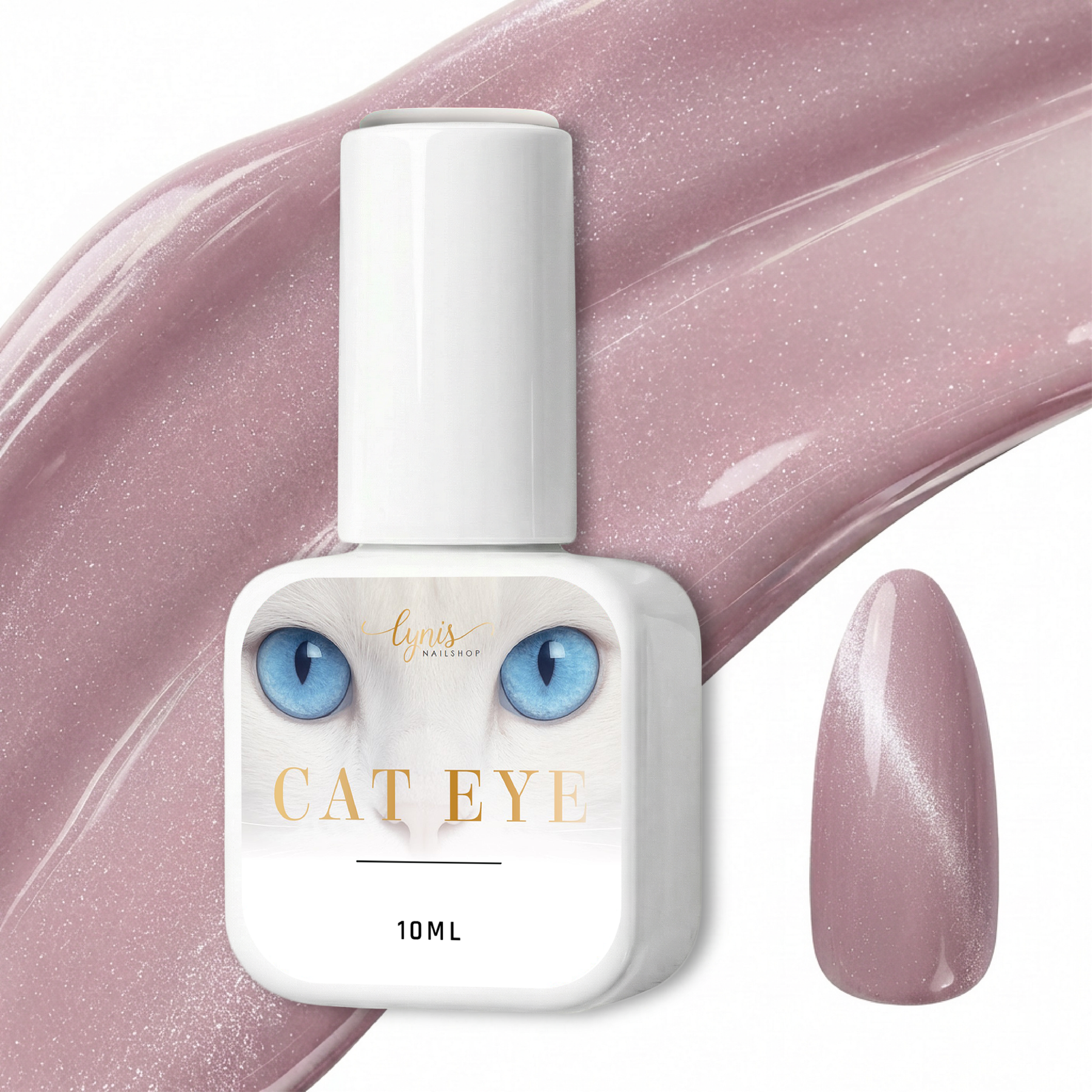 Shellac · Pearl Lilac · Cat Eye 10ml,  für Nägel im Nageldesign & Nagelstudios