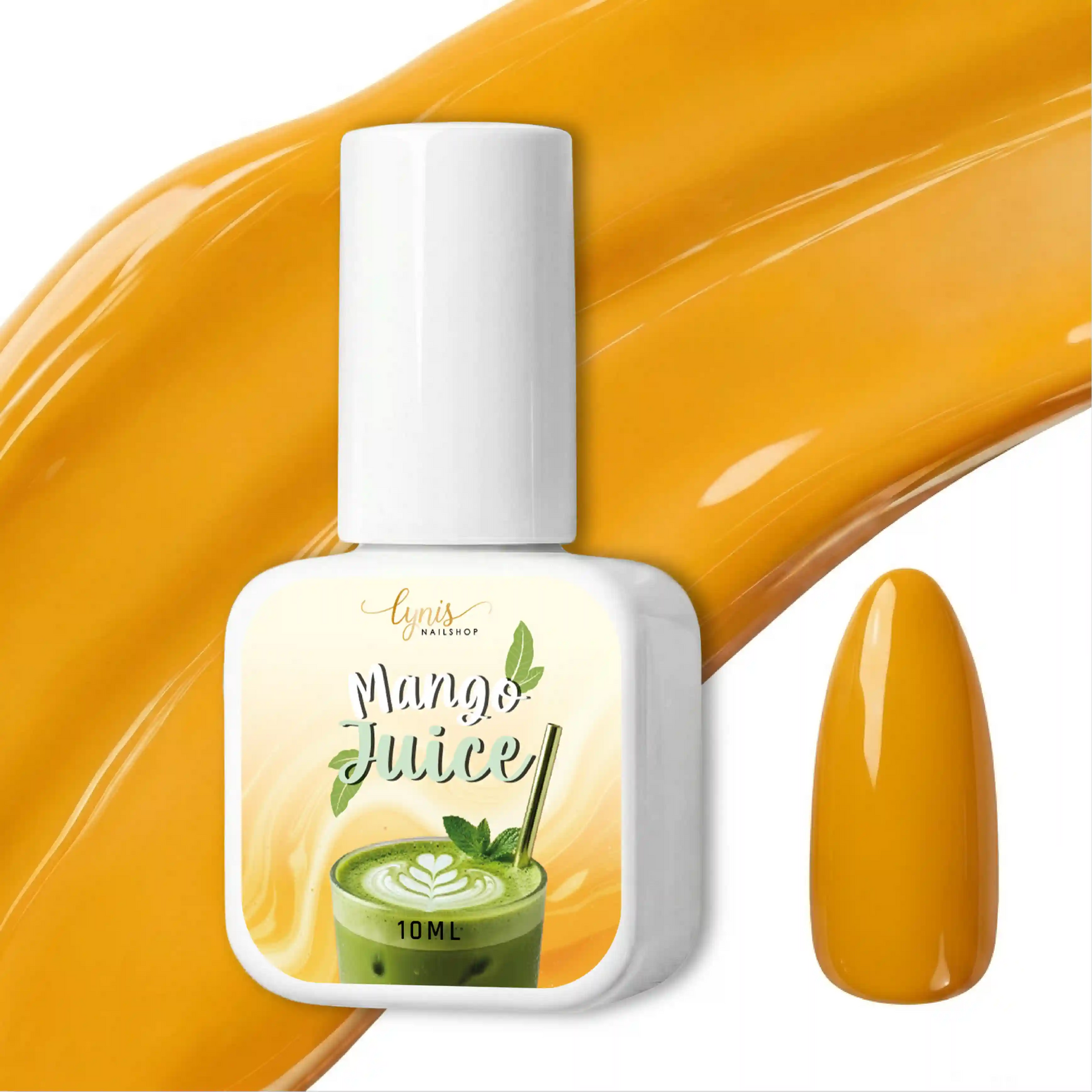 Shellac · Mango 10ml, gel polish, hidden, nail polish, uv lack für Nägel im Nageldesign & Nagelstudios