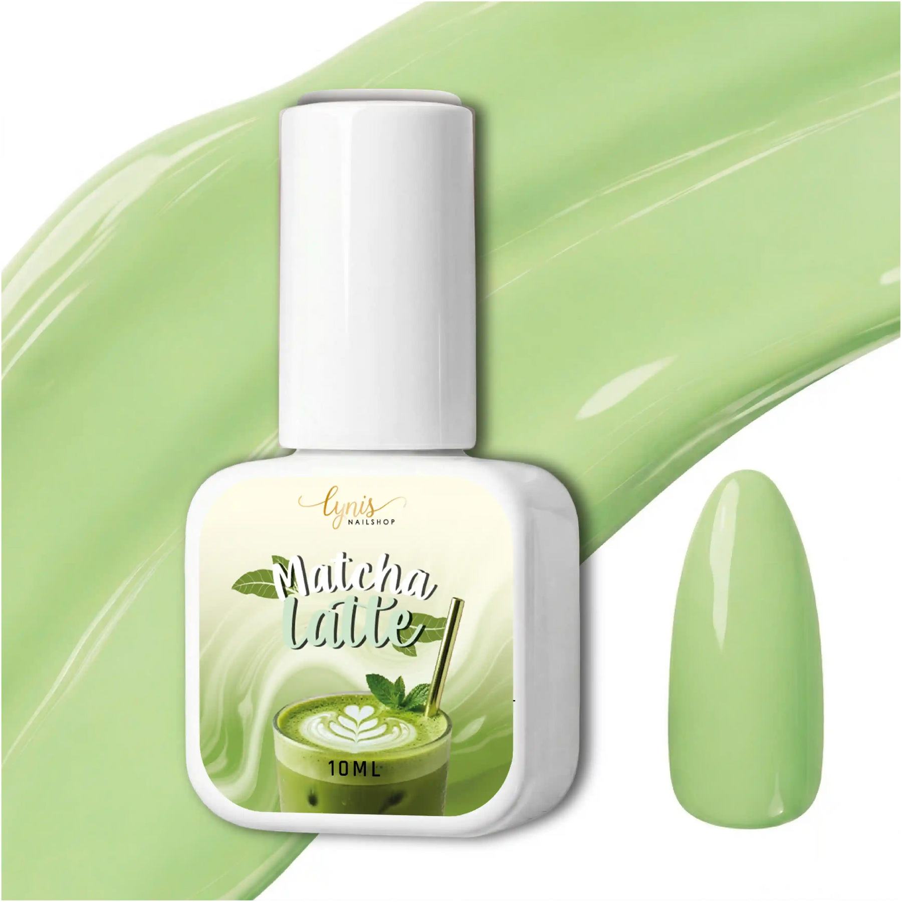 Shellac · Matcha Latte 10ml, gel polish, hidden, nail polish, uv lack für Nägel im Nageldesign & Nagelstudios