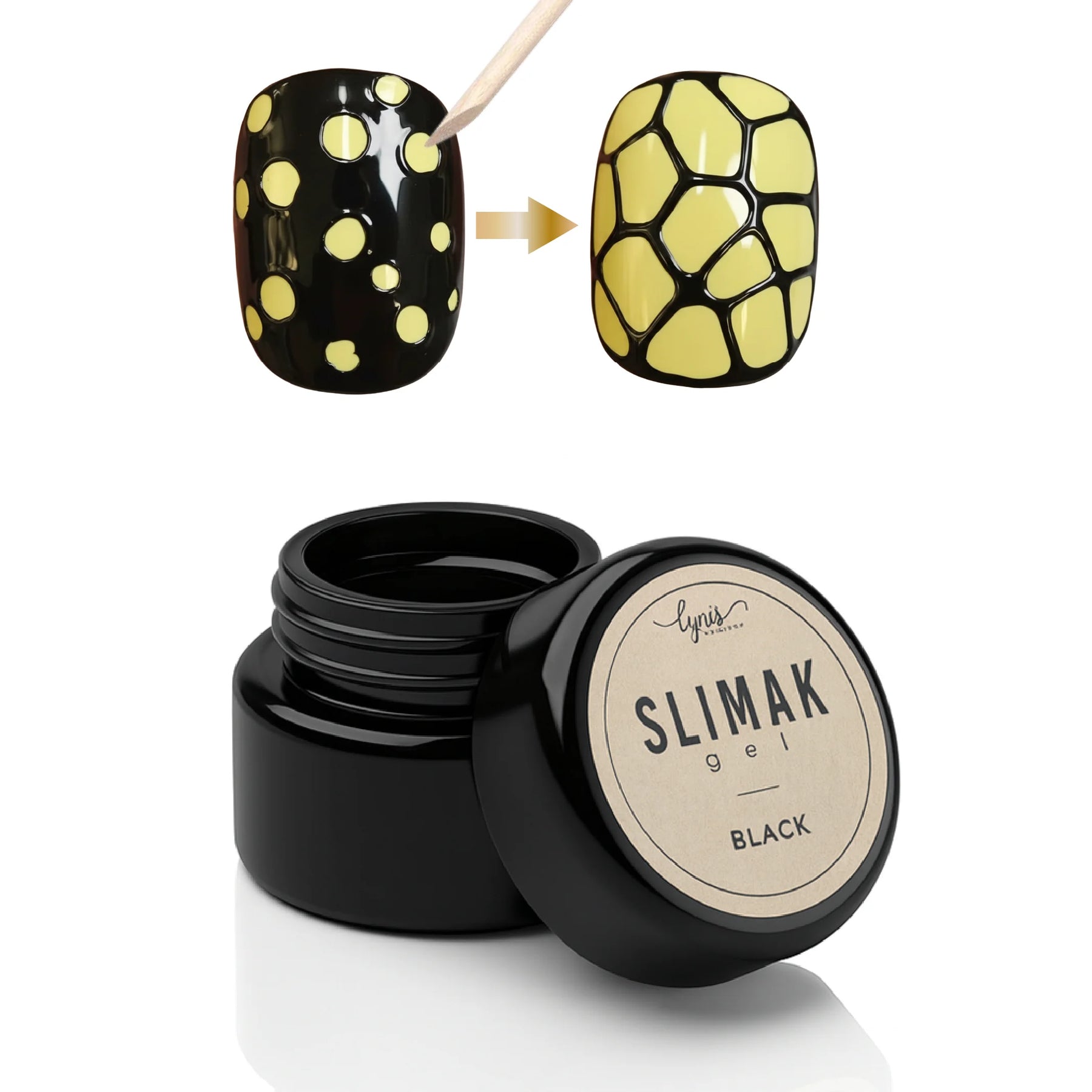 Slimak Gel Black 5ml,  für Nägel im Nageldesign & Nagelstudios