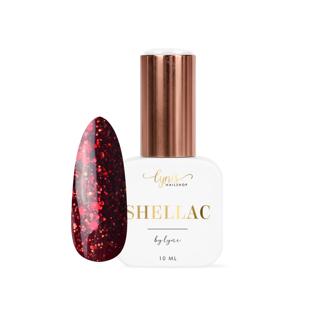 Shellac · Sparkle Autumn Red 10ml