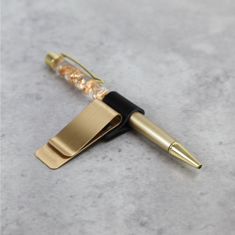 Stifthalter aus Metall mit Klemmfunktion
