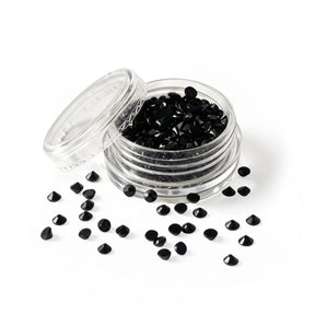 NailArt Steinchen black · 3mm