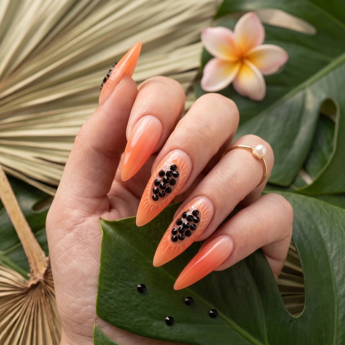 NailArt Steinchen black · 3mm