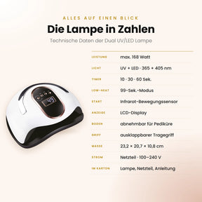 Dual UV/LED Lampe 168W