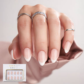 French Mandel · Soft Gel · Press on Nails