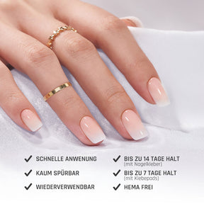 Chrome Rose Mandel · Soft Gel · Press on Nails