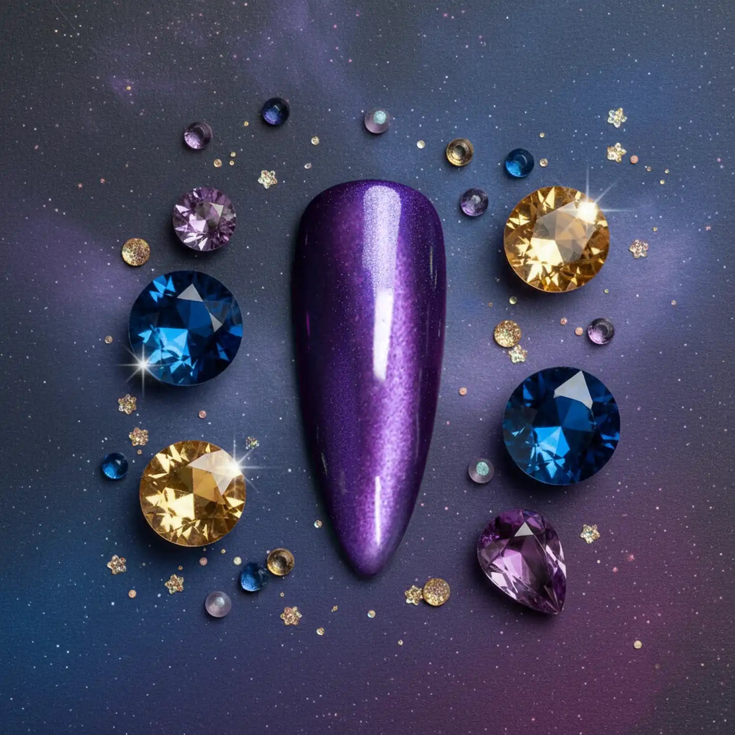 Shellac · Cat Eye Gemstone Opal 10ml, Effekt Lack, gel polish, Gellack, Magnet Lack, nail polish, uv lack für Nägel im Nageldesign & Nagelstudios