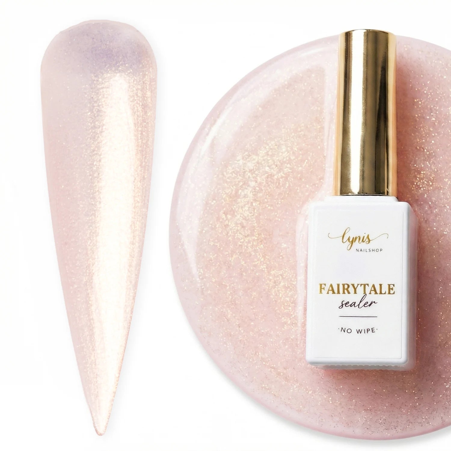 Fairytale Sealer · No Wipe · 10ml*, Gel Finish, Gel Versiegler, Top Coat, UV Finish, UV Top Coat, Versiegler, Versieglungs Gel, Überlack für Nägel im Nageldesign & Nagelstudios