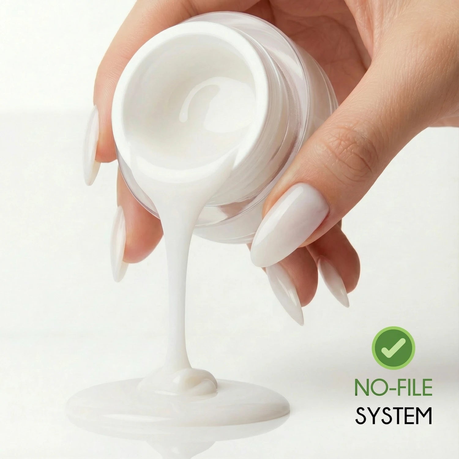 No File · Builder Gel Milky White*,  für Nägel im Nageldesign & Nagelstudios