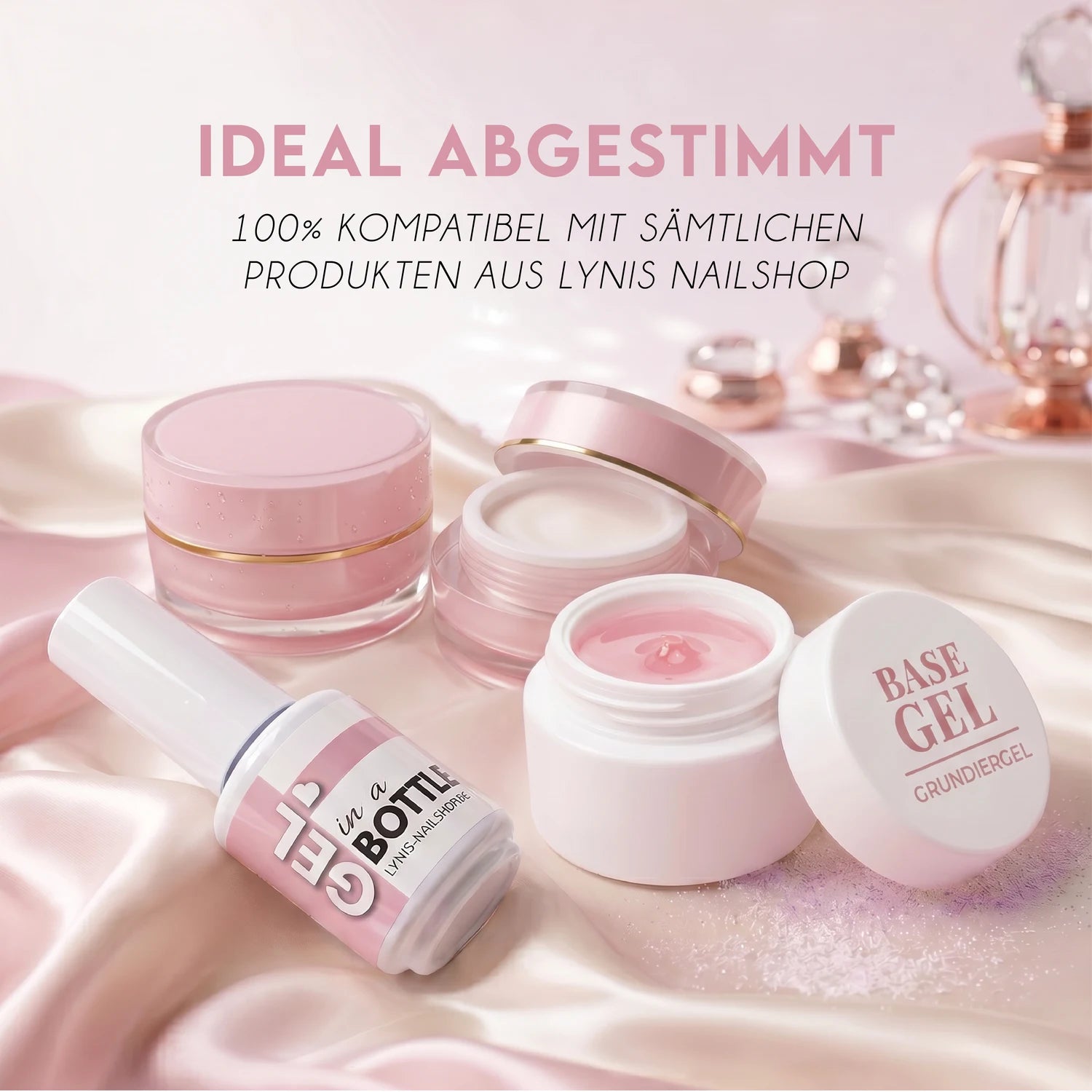 Base Gel · Grundiergel*, Base Gel, Haftgel, Haftschicht für Nägel im Nageldesign & Nagelstudios