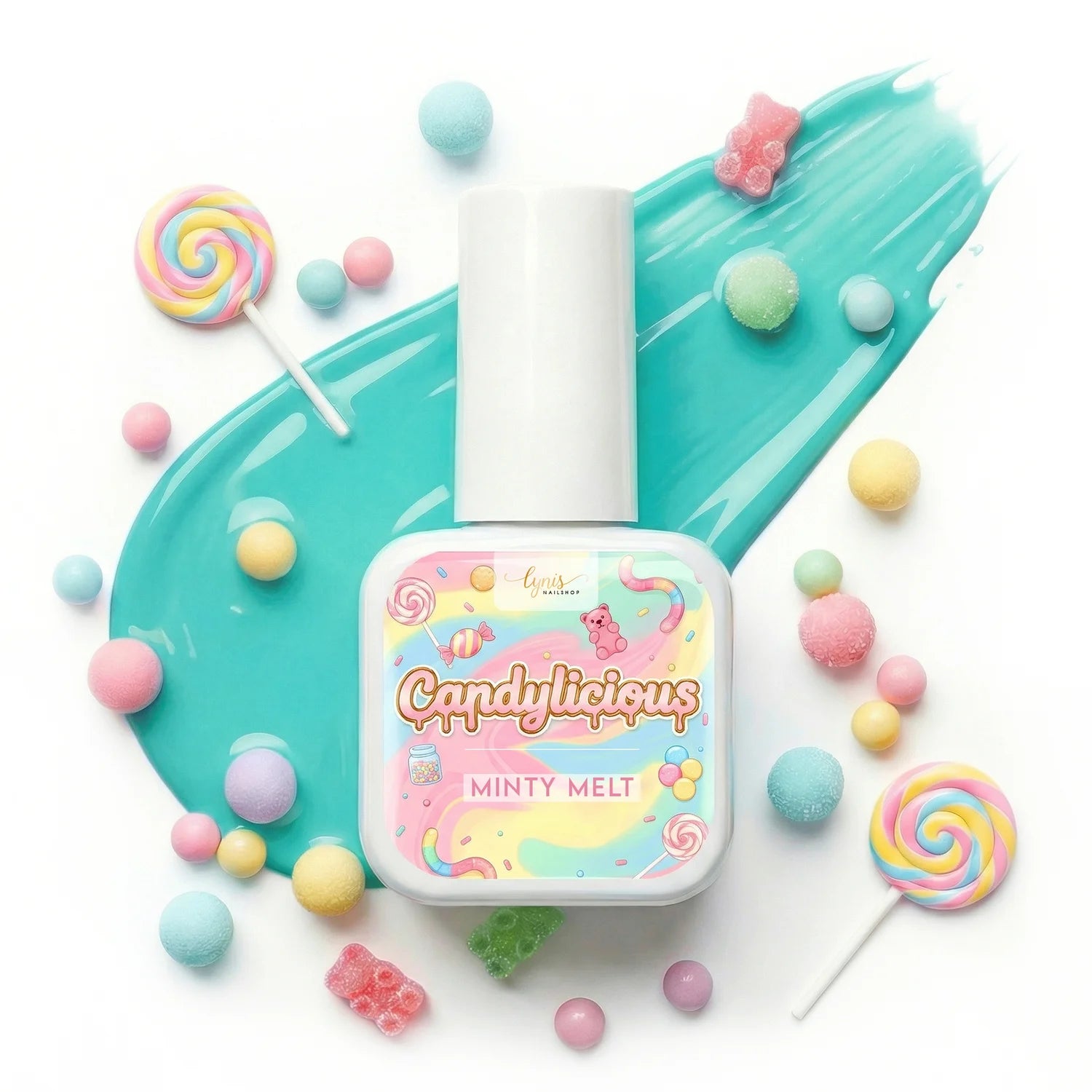 Shellac · Candylicious Minty Melt 10ml, gel polish, nail polish, uv lack für Nägel im Nageldesign & Nagelstudios