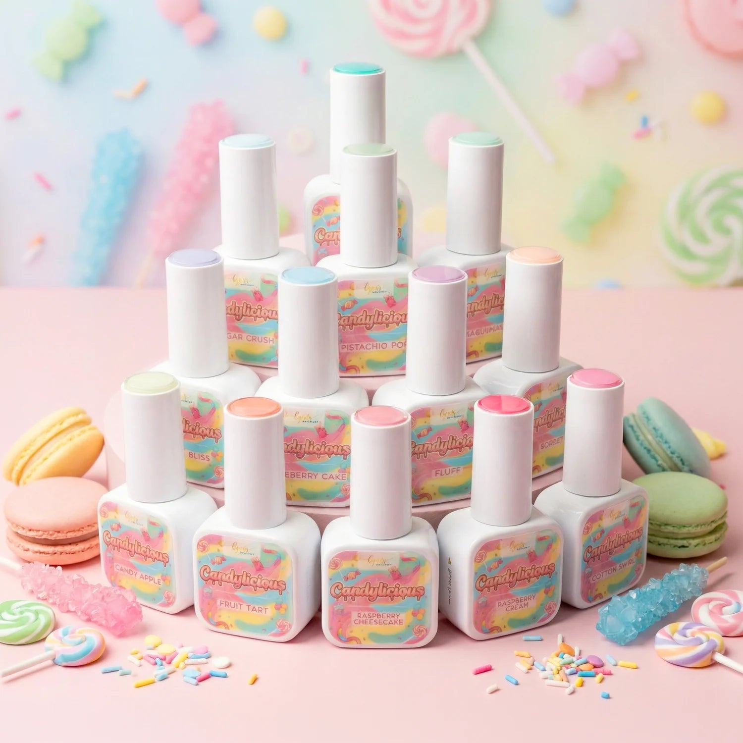 Shellac · Candylicious Raspberry Cream 10ml, gel polish, nail polish, uv lack für Nägel im Nageldesign & Nagelstudios