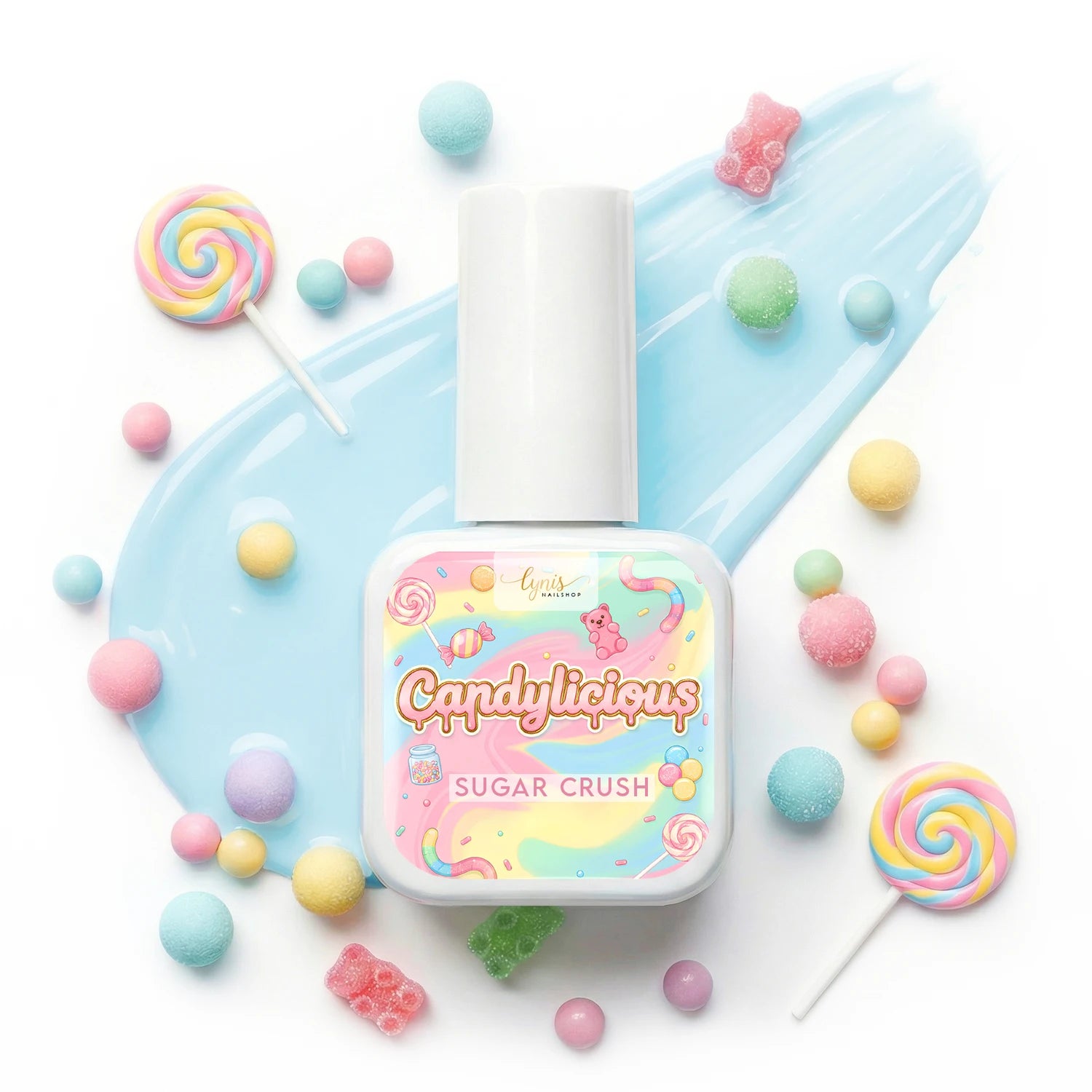 Shellac · Candylicious Sugar Crush 10ml, gel polish, nail polish, uv lack für Nägel im Nageldesign & Nagelstudios
